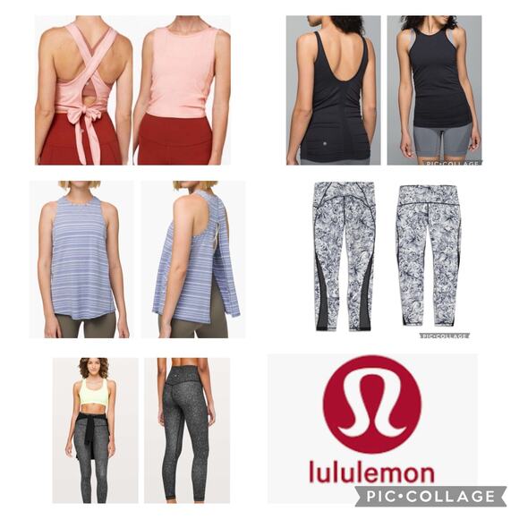 Lululemon train times & align pant, in the flow & all tied up tank size 6 - Picture 1 of 14
